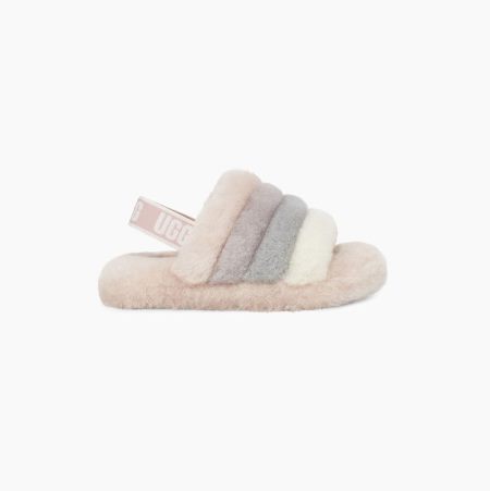 UGG Fluff Yeah Multicolor Slides for Kids (BCXY15486)